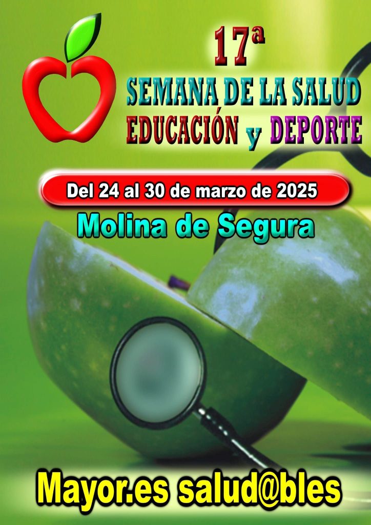 Semana de la Salud, Educación y Deporte 2025 Molina Programa actividades CARTEL