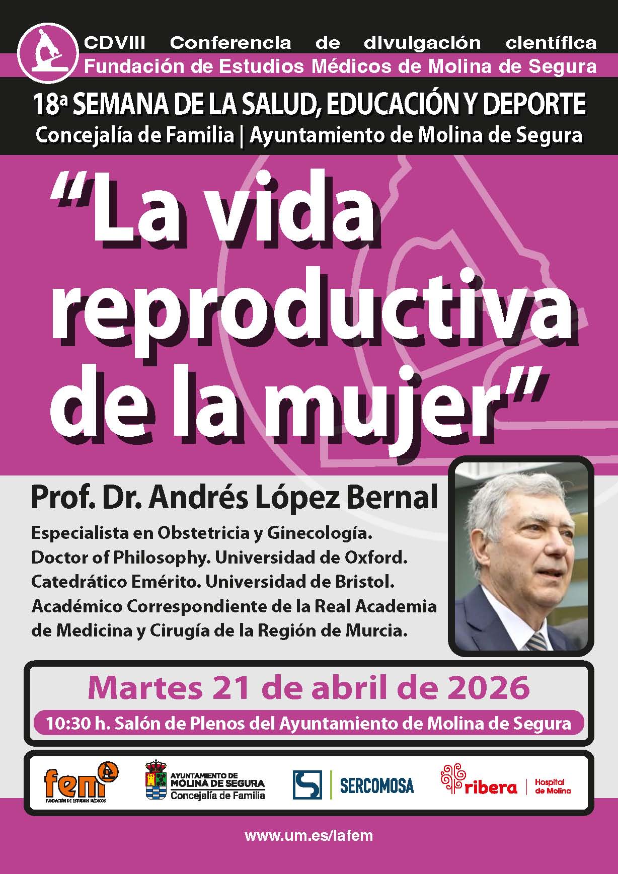 Cartel Conferencia FEM 21abr26