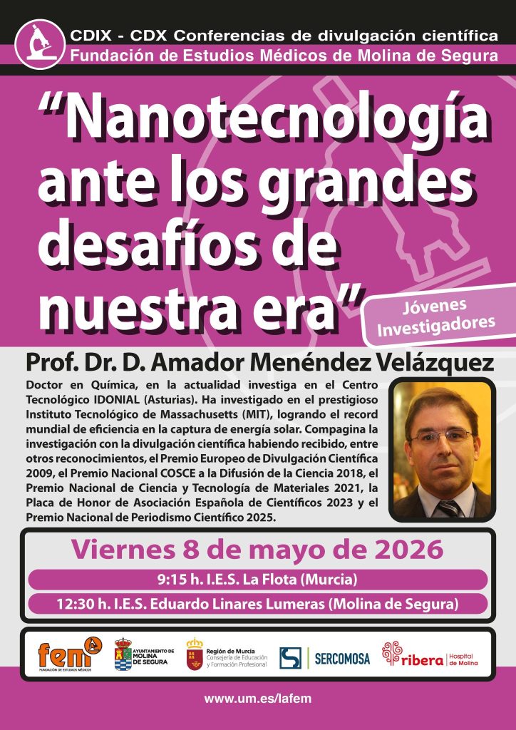 Cartel Conferencia FEM 8may26